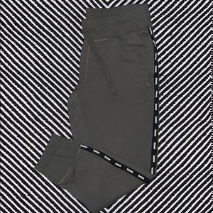 Reebok army green sweatpants.